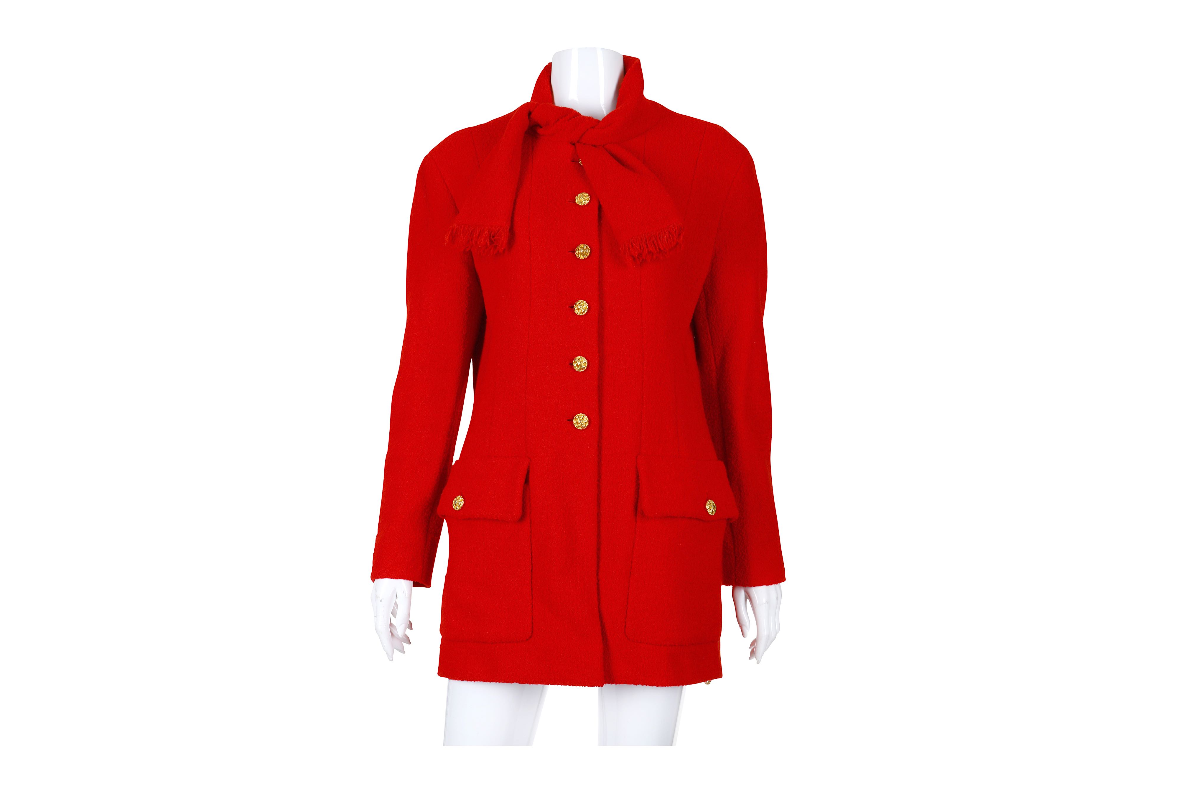 Chanel deals red coat