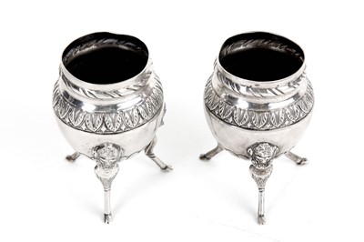 Lot 301 - A pair of early 19th century Italian silver...