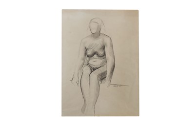 Lot 222a - LEON UNDERWOOD (1890-1975) Seated nude signed...