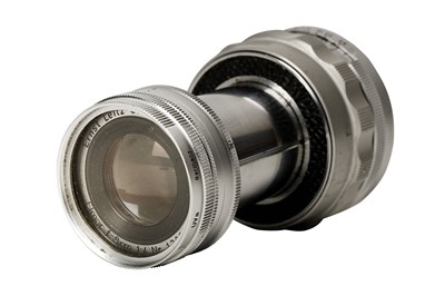 Lot 34 - A Leitz 9cm f/4 Collapsible Elmar Lens Serial...