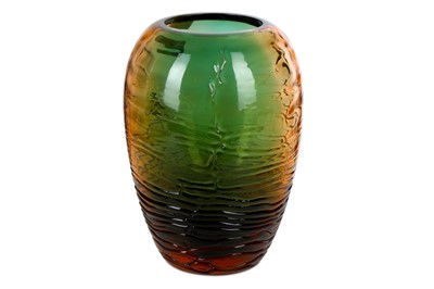 Lot 154 - A 1970's Auras Murano glass vase, 'Shady' of...