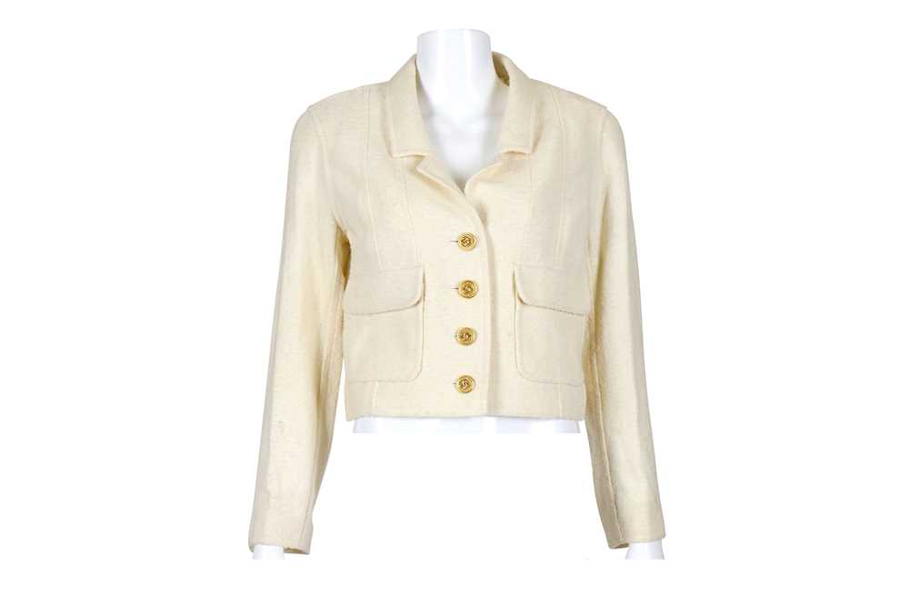 Lot 187 - Chanel Cream Short Jacket, 1990s, cream