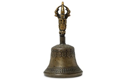 Lot 152 - A RITUAL BRONZE BELL, GHANTA. Tibet, 19th...