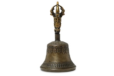 Lot 977 - A RITUAL BRONZE BELL, GHANTA.