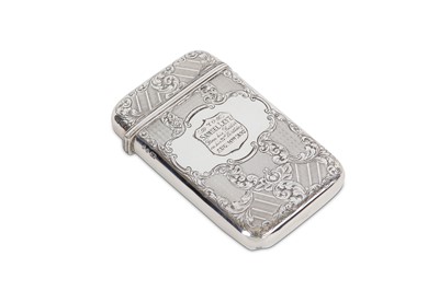 Lot 186 - A Victorian sterling silver cheroot case,...