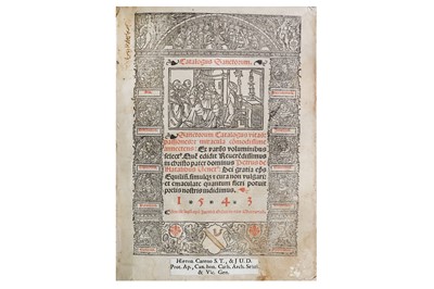 Lot 347 - Natali (Pietro) Sanctorum Catalogus: Vitas,...