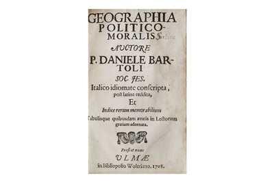Lot 335 - Bartoli (Daniele) Geographia Politico-Moralis,...
