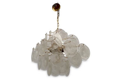 Lot 372 - An Italian 1960s Vistosi chandelier, the gilt...