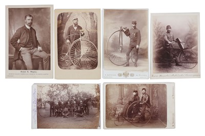 Lot 146 - CYCLING INTEREST, Cabinet cards (6),...