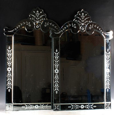 Lot 222 - Venetian style contemporary mirrors, floriated...