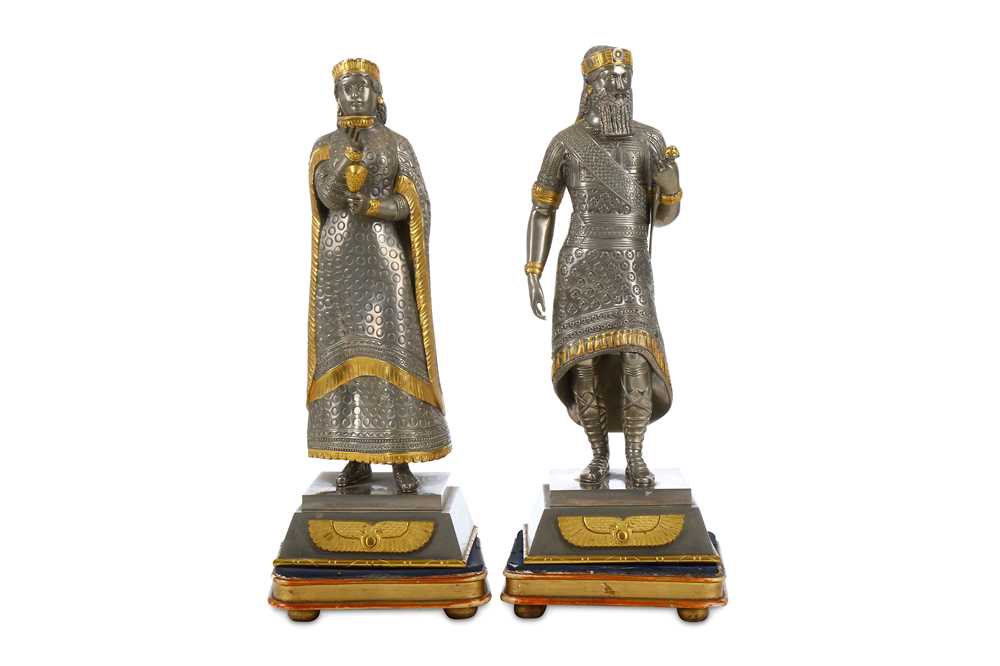 Lot 201 - A pair of mid 20th century Mesopotamian style...