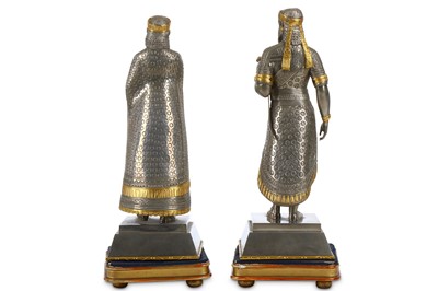 Lot 201 - A pair of mid 20th century Mesopotamian style...