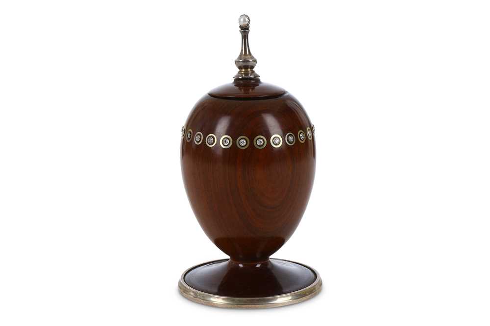 Lot 228 - A Theo Faberge egg, signed and dated 1984,...