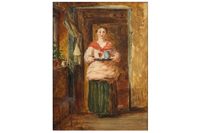 Lot 330 - SCOTTISH SCHOOL (19TH CENTURY)  Maid in an...