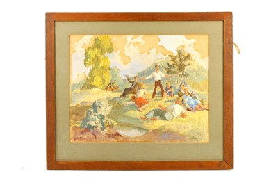 Lot 331 - BRITISH SCHOOL (20TH CENTURY) Charades in the...
