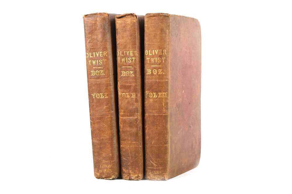 Lot 381 - Dickens (Charles) Oliver Twist, 3 vol., second...