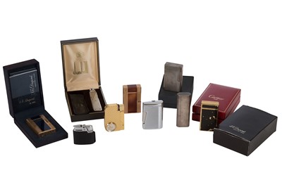 Lot 364 - A quantity of nine cigarette lighters to...