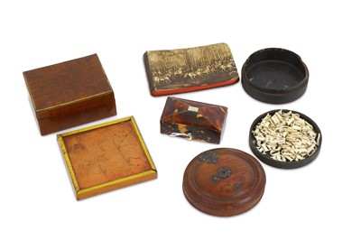 Lot 354 - A small 19th Century tortoiseshell rectangular...