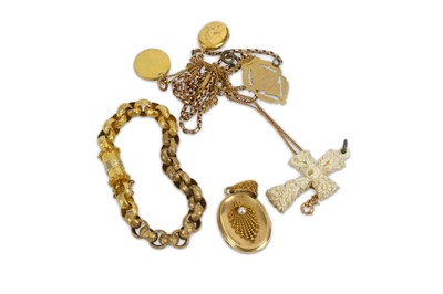 Lot 357 - A group of 19th Century and later jewellery,...
