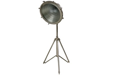 Lot 380 - A contemporary aluminium studio lamp, the...