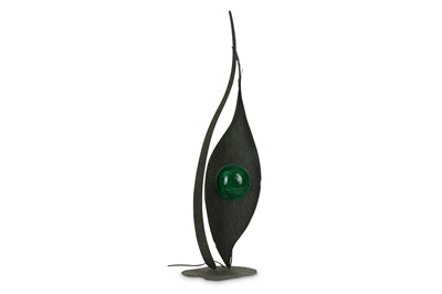 Lot 392 - A modernist “Eye” floor lamp designed in metal...