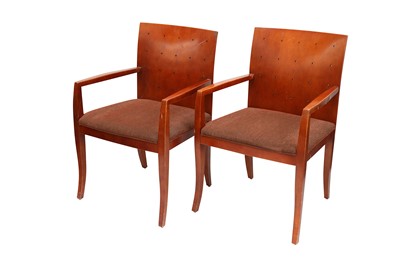 Lot 436 - A set of six Bernhardt style cherry and...