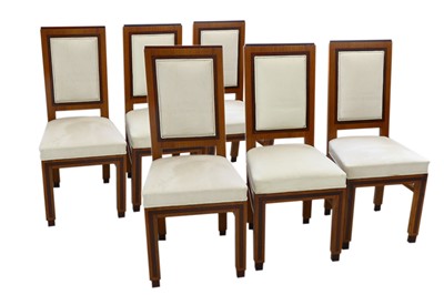 Lot 59 - ITALY, A set of six Art Deco dining chairs,...