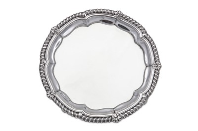 Lot 69 - A George III sterling silver salver, London...