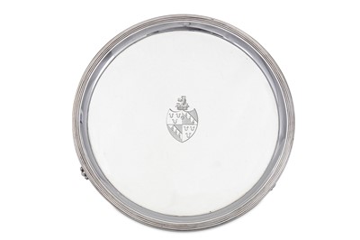 Lot 67 - A George III sterling silver salver, London...