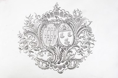 Lot 87 - A rare George II Irish sterling silver salver,...
