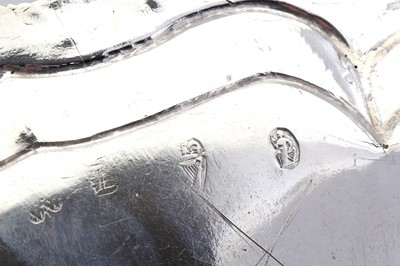 Lot 87 - A rare George II Irish sterling silver salver,...