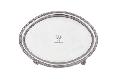 Lot 74 - A George III sterling silver waiter, London...