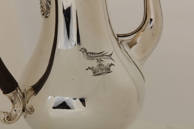 Lot 65 - A George III sterling silver coffee pot,...