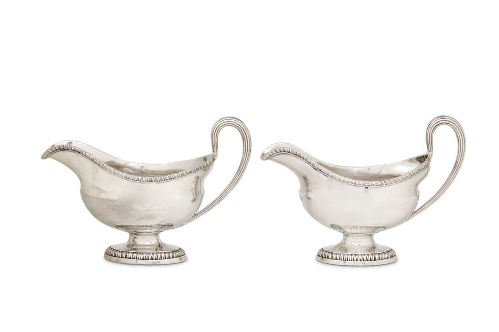 Lot 8 - A pair of George III sterling silver...