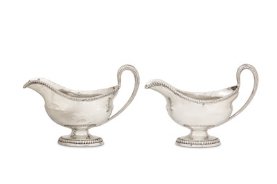 Lot 8 - A pair of George III sterling silver...