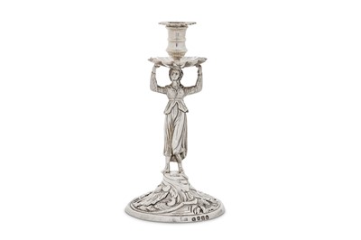Lot 124 - A George III sterling silver figural...