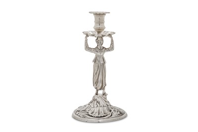 Lot 124 - A George III sterling silver figural...