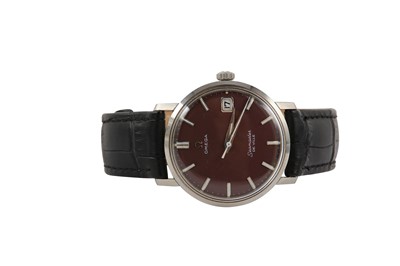 Lot 109 - OMEGA. A STAINLESS STEEL MANUAL WRISTWATCH...