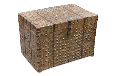 Lot 483 - A late 19th Century Anglo Indian storage trunk,...