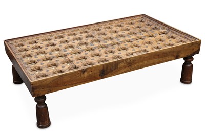 Lot 484 - Two Anglo Indian coffee tables, one of plain...