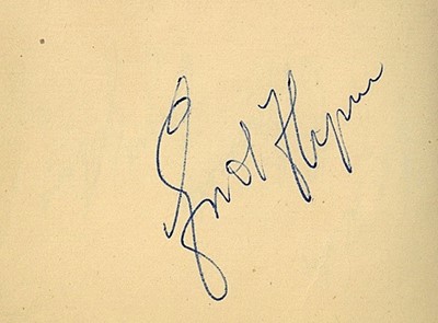 Lot 39 - Autograph Album.- Incl. Errol Flynn Note pad...