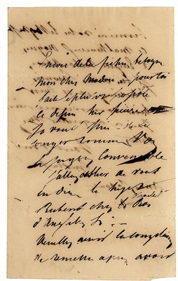 Lot 33 - Wappers (Egide Charles Gustave) Signed letter...