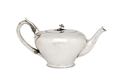 Lot 431 - An early Victorian sterling silver teapot,...