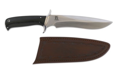 Lot 111 - A modern fighting knife by Jim Siska, the...