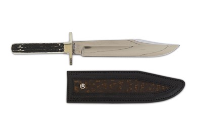 Lot 112 - A modern Bowie knife in late-19th century...