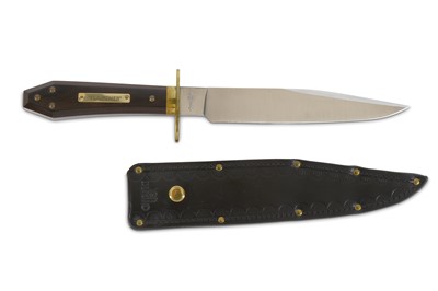 Lot 117 - A modern coffin-handled Bowie knife in the mid-...