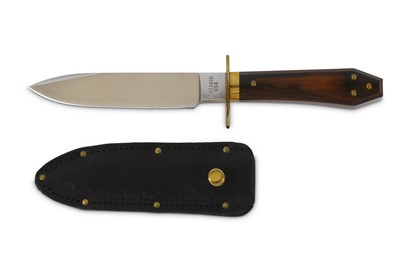 Lot 118 - A modern coffin-handled Bowie knife in the mid-...