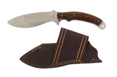 Lot 122 - A skinning or hunting knife by Barton Knives...