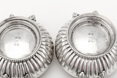 Lot 34 - A pair of George III sterling silver twin...