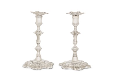 Lot 97 - A pair of George II sterling silver...